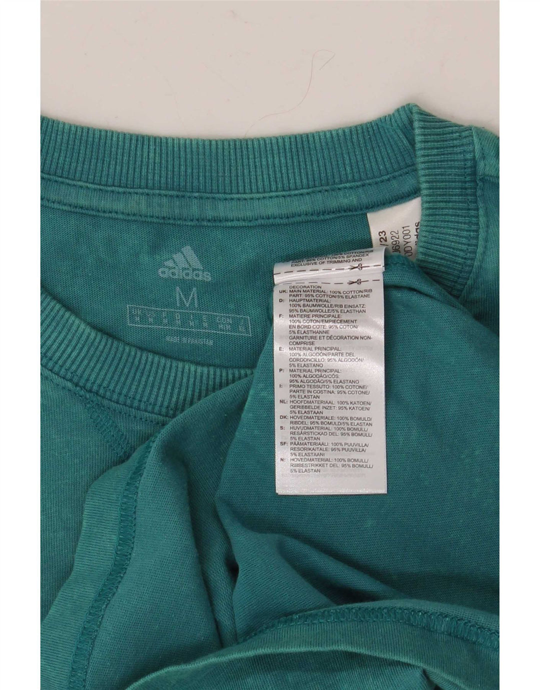 Adidas Męska koszulka Top Medium Blue Cotton
