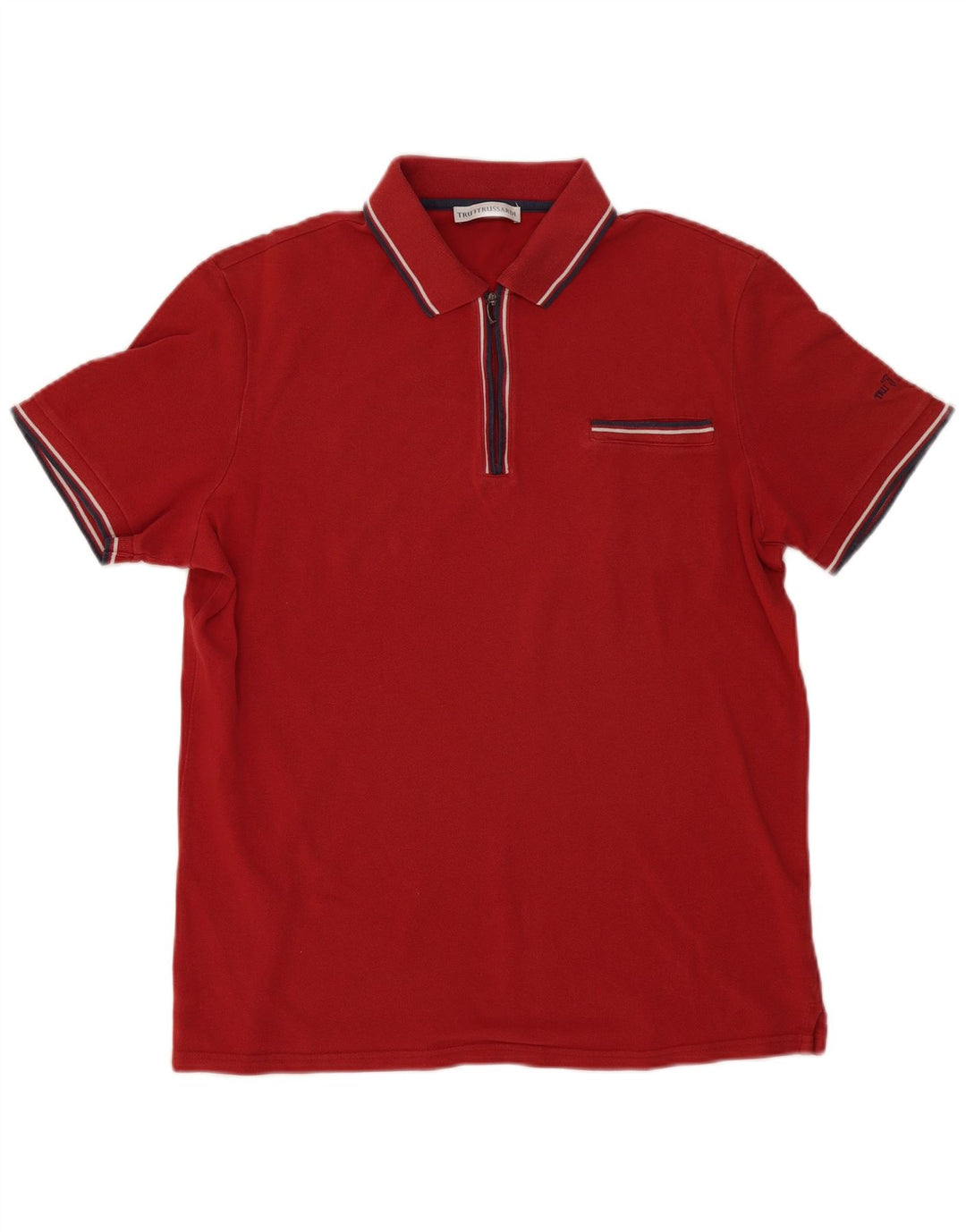 Męska koszulka polo Trussardi 2XL w czerwone paski