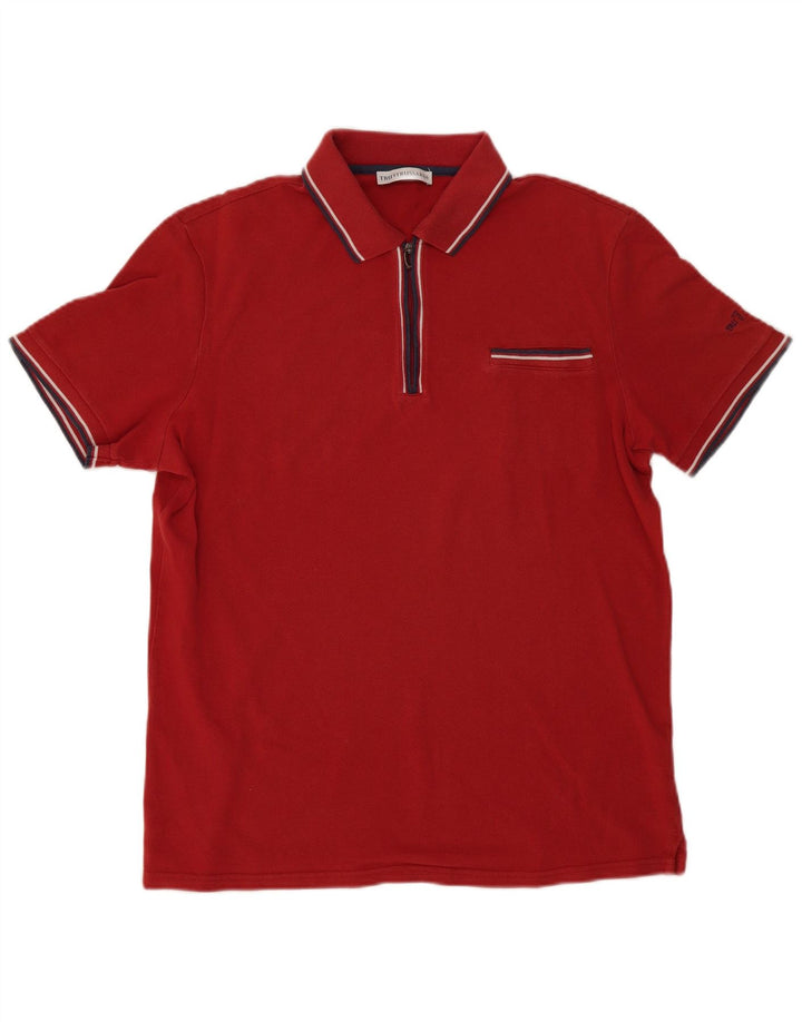 Męska koszulka polo Trussardi 2XL w czerwone paski