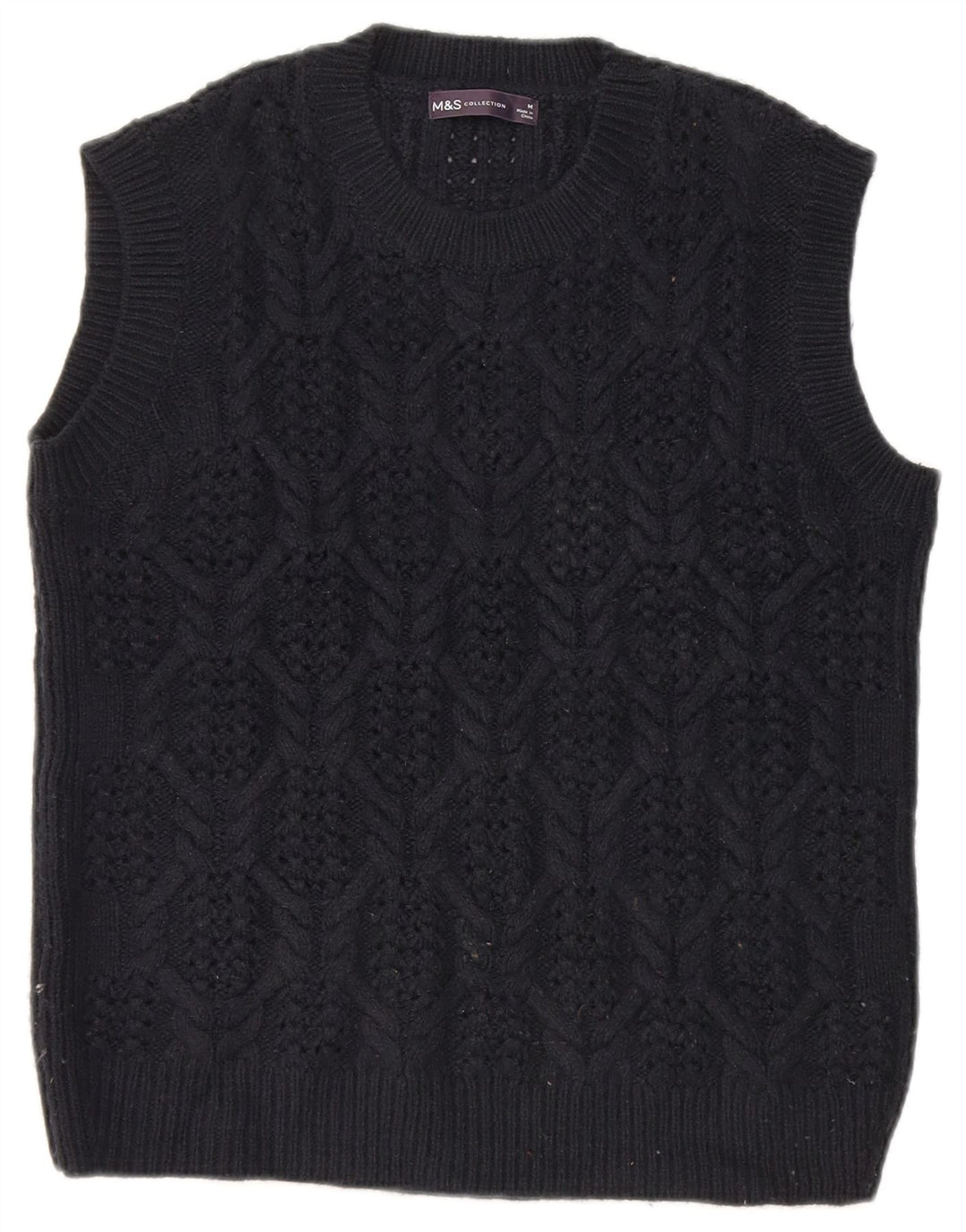 Tank top damski Marks & Spencer UK 14, średni granatowy, akryl