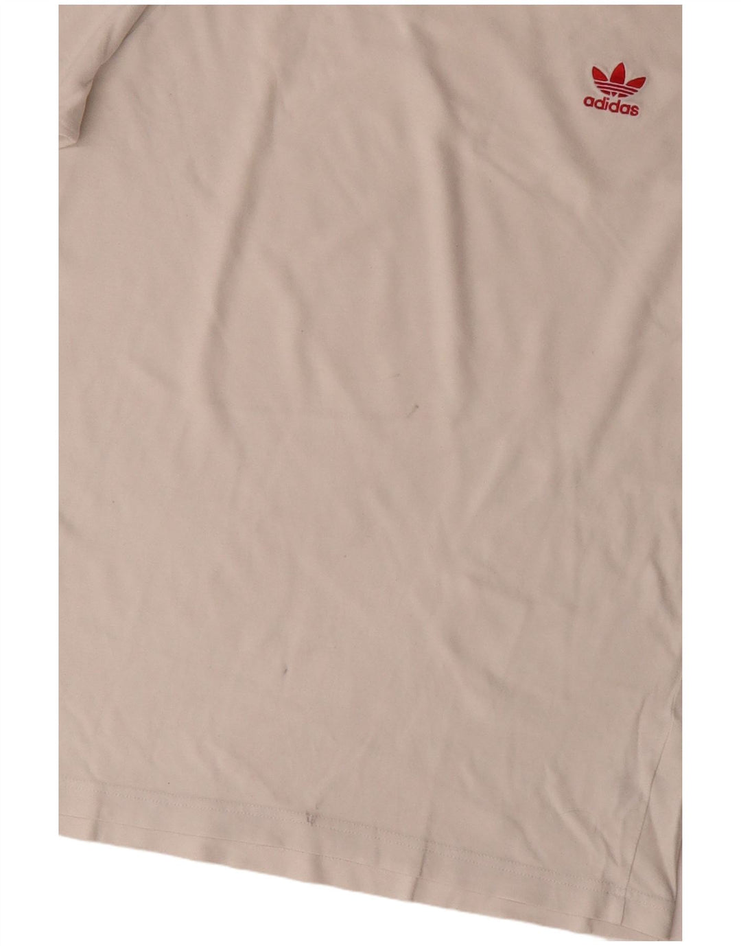 Adidas Męski T-shirt Top Duży Off White Cotton