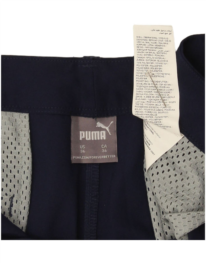 Męskie spodenki Chino Puma W36, duże, granatowe, poliestrowe