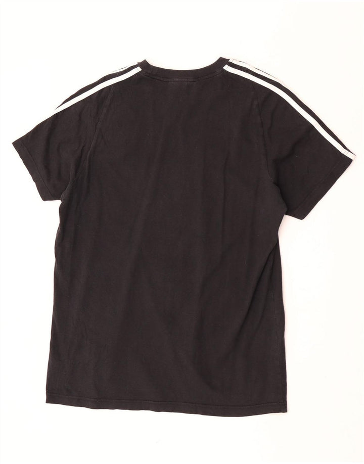 Adidas Męski T-shirt Top Duży Czarny Bawełniany