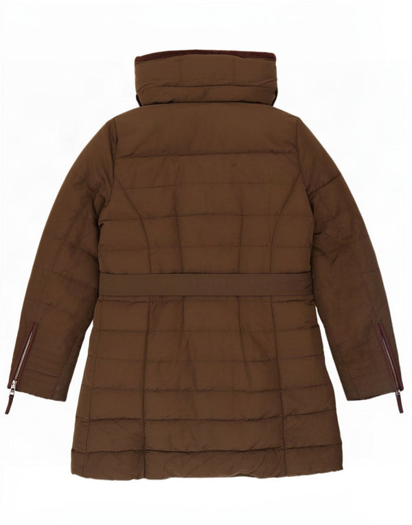 Damska wyściełana kurtka z kapturem i kapturem Zara UK 18 XL Khaki Poliester