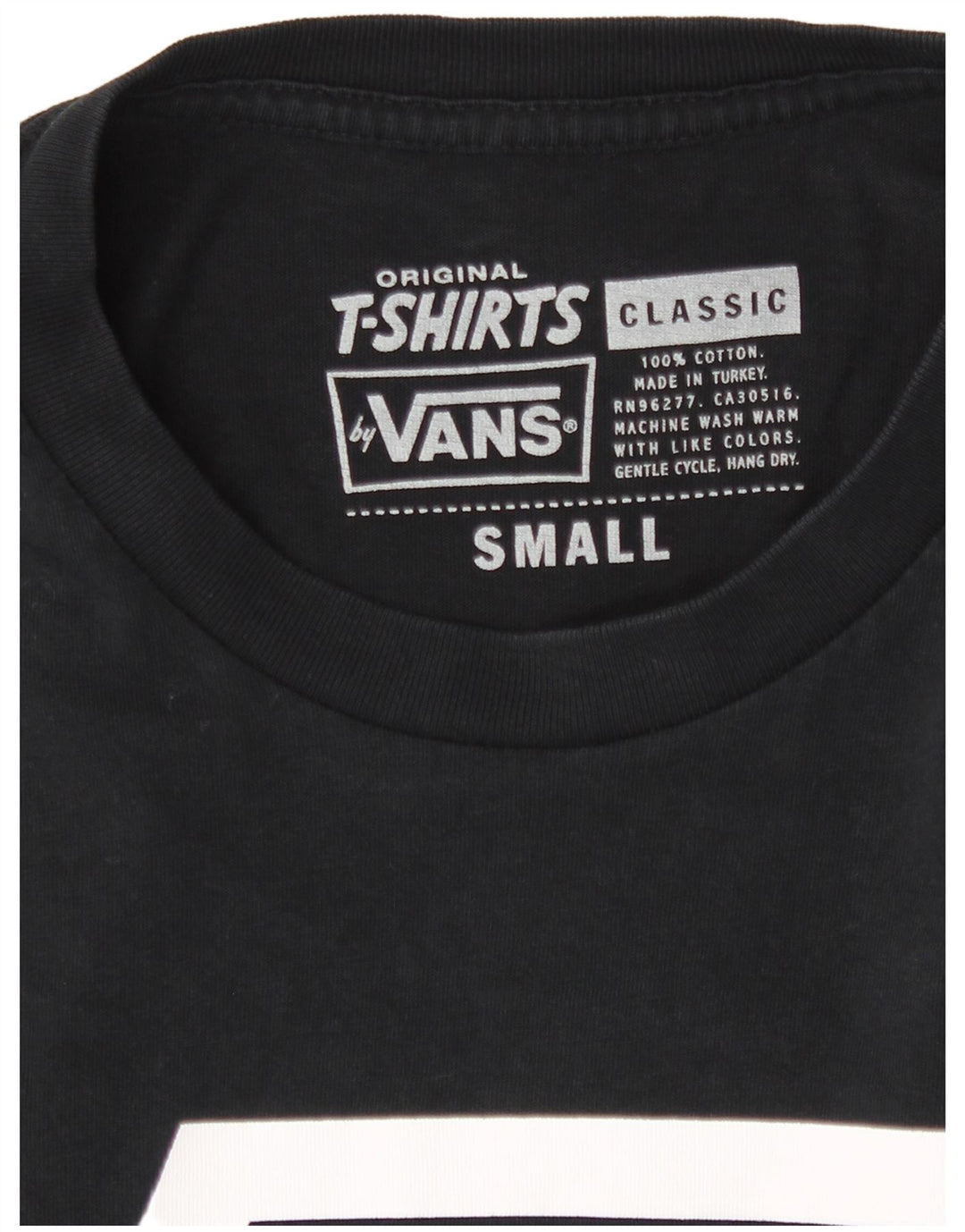 Męski T-shirt Vans Classic Graphic, mały, czarny, bawełniany