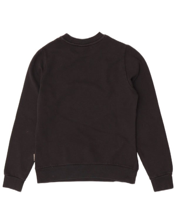 Napapijri Womens Sweatshirt Jumper UK 2 2XS Black Cotton