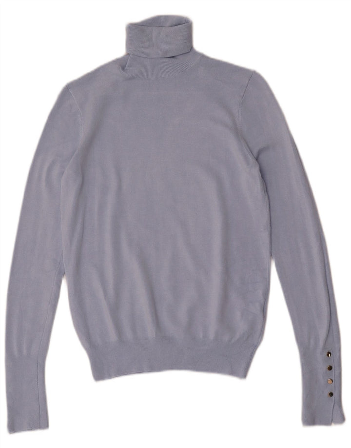 Damski sweter z golfem Zara UK 10 Small Blue Wiskoza