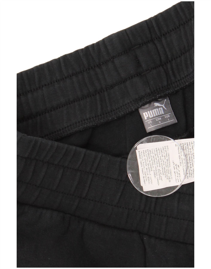 Męskie spodnie dresowe PUMA, duże, czarne, bawełniane