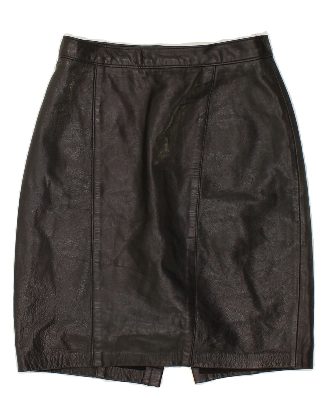 DANIER Womens Leather Skirt UK 10 Small W26  Black Leather Vintage Danier and Second-Hand Danier from Messina Hembry 