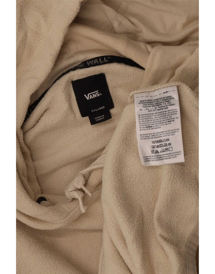 Vans Męski sweter polarowy z kapturem 2XL beżowy poliester