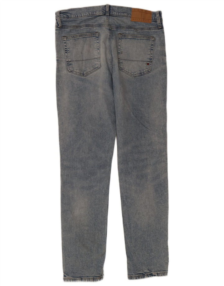 Męskie jeansy slim fit Tommy Hilfiger W34 L32 Niebieskie bawełniane