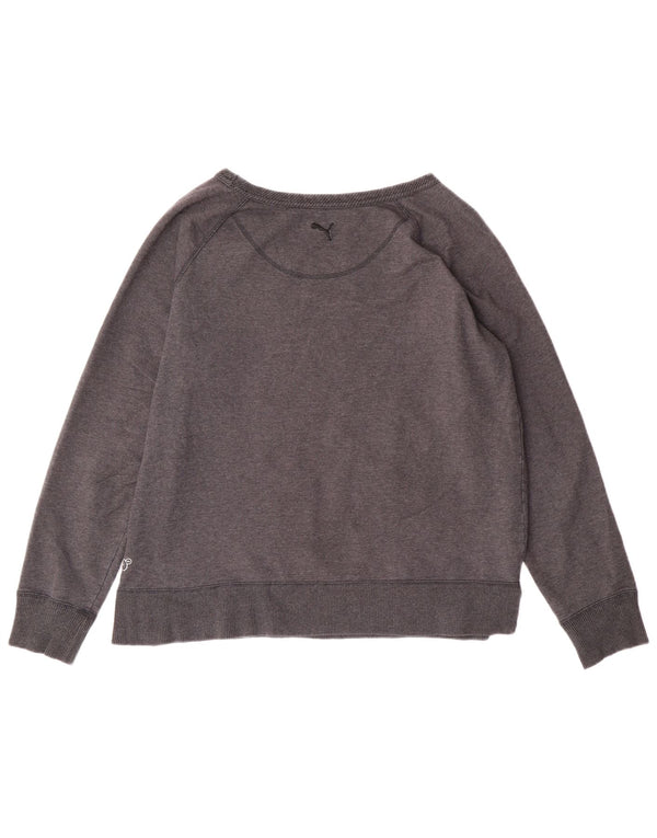 Damska bluza Puma Crop Graphic Jumper UK 16, duża, szara
