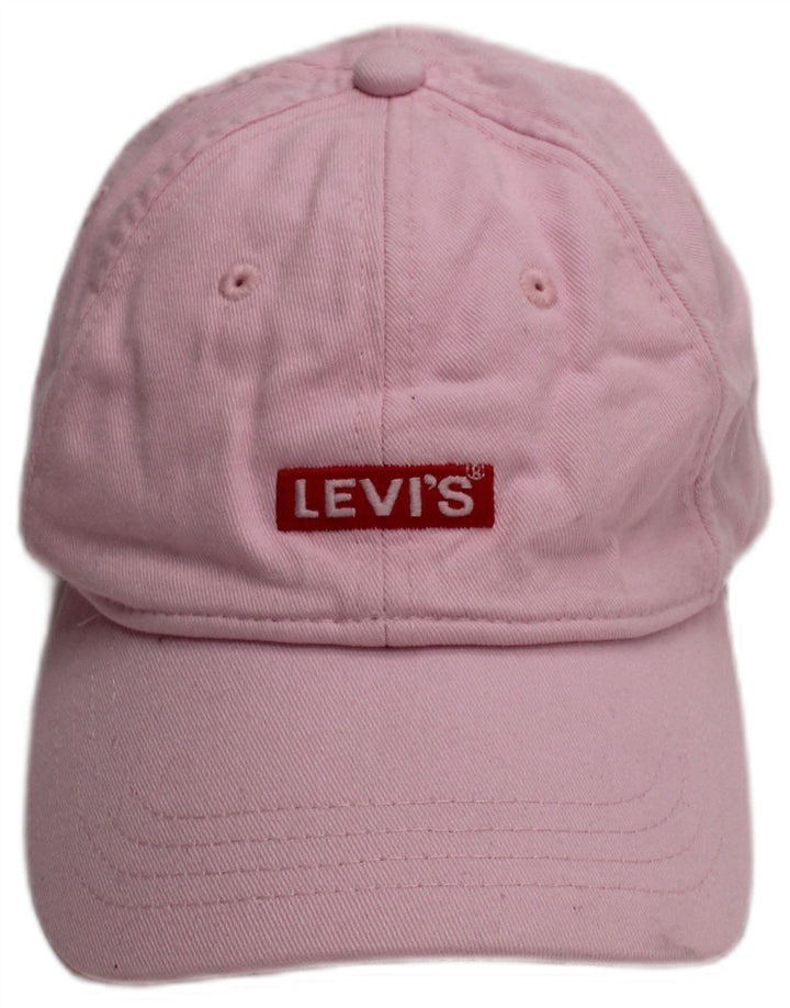Damska czapka z daszkiem Levi's z grafiką, jeden rozmiar, różowa, bawełniana