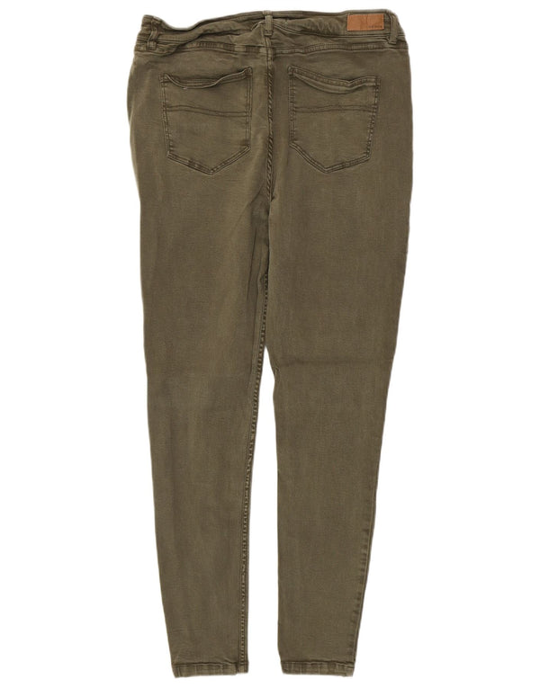 Damskie jeansy Jeggings Fat Face Harlow z wysokim stanem UK 14, duże W34 L28 Khaki