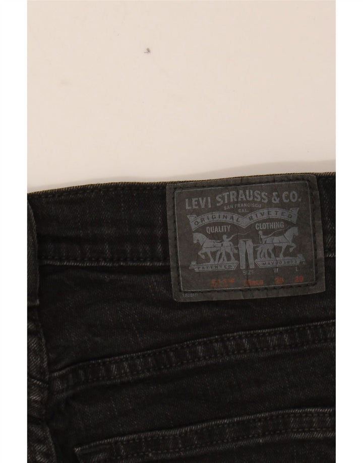 LEVI'S Womens 511 Slim Jeans W29 L29 Black Cotton Vintage Levi's and Second-Hand Levi's from Messina Hembry 