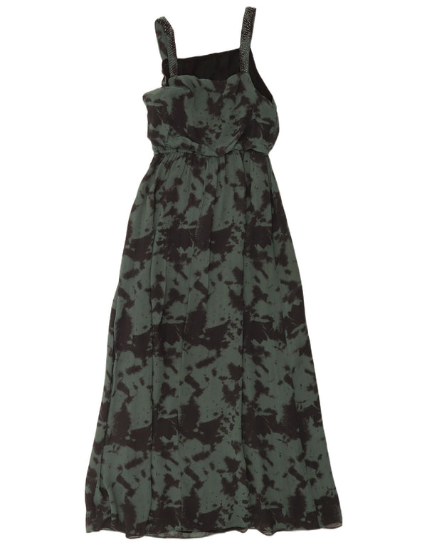 Damska sukienka maxi bez rękawów Zara UK 10 Small Green Tie Dye