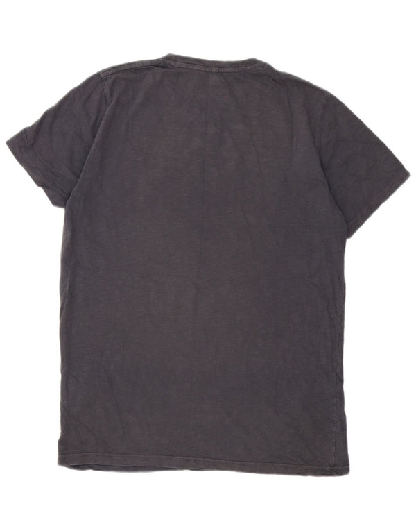 Męski T-shirt z grafiką Jack & Jones o regularnym kroju, duży, szary, bawełniany