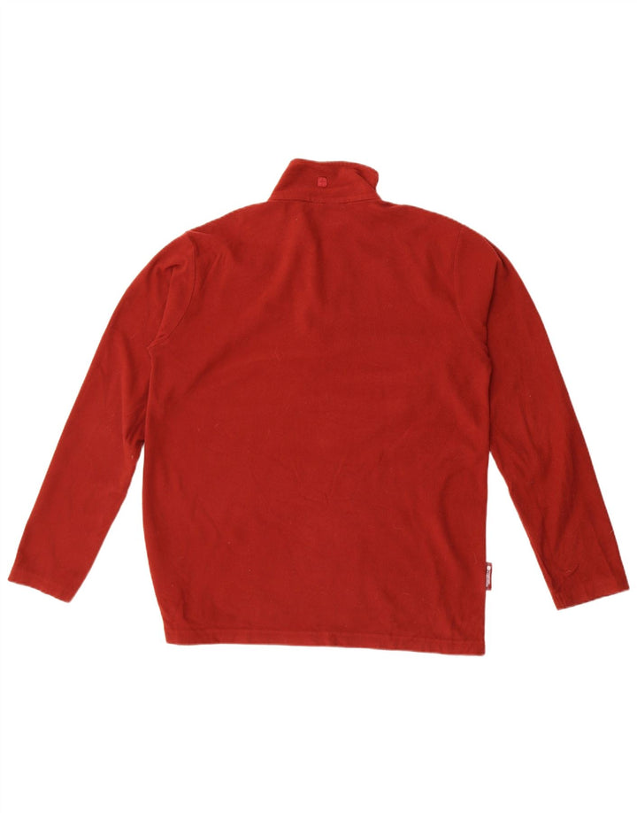 Męski sweter polarowy Mountain Warehouse z zamkiem błyskawicznym UK 12, średni bordowy