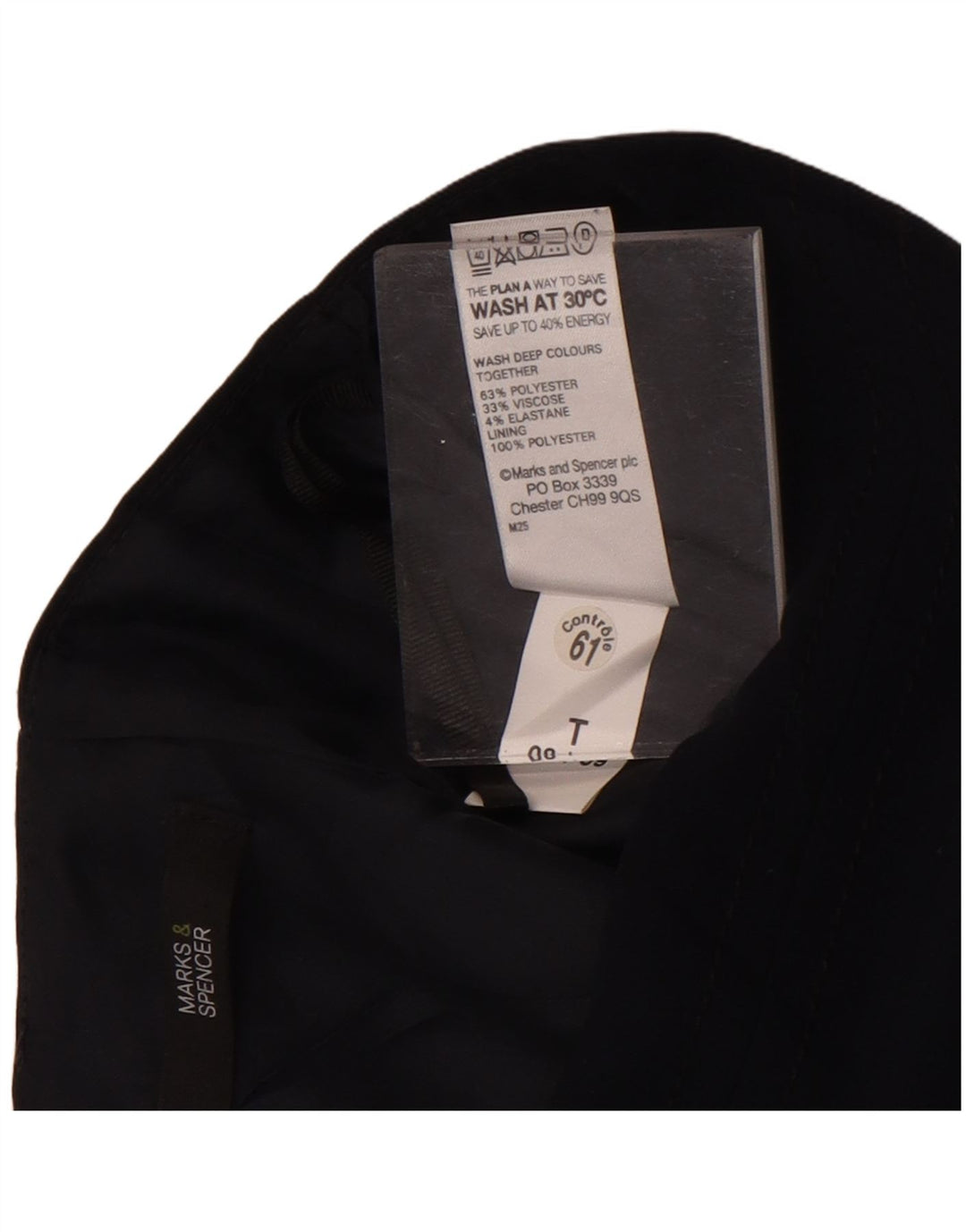 Marks & Spencer Damska spódnica ołówkowa UK 8 Small W26 Granatowy poliester