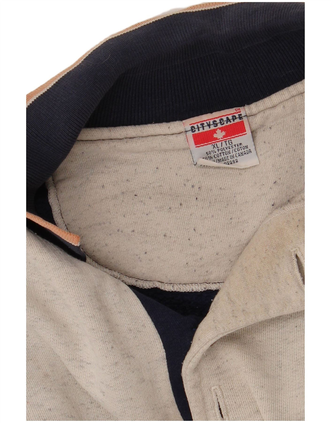 Męska bluza polo w stylu vintage, sweter XL, granatowy, poliester z blokami kolorów