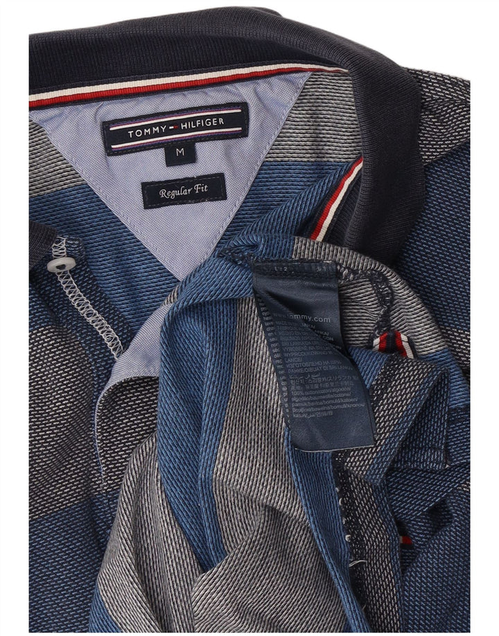Męska koszulka polo Tommy Hilfiger o regularnym kroju, bawełniana w średnie niebieskie paski