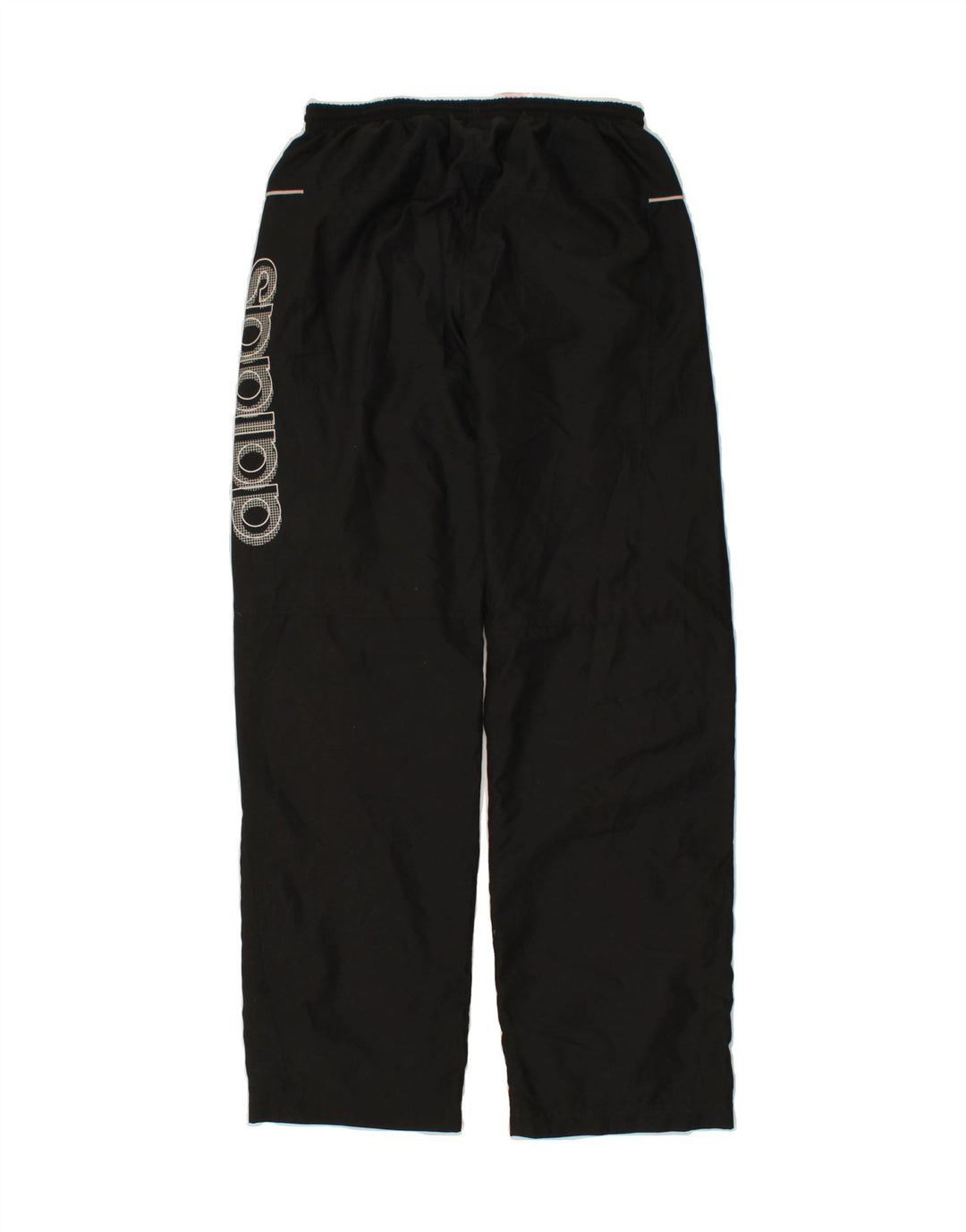 ADIDAS Mens Graphic Tracksuit Trousers Medium Black Polyester Vintage Adidas and Second-Hand Adidas from Messina Hembry 
