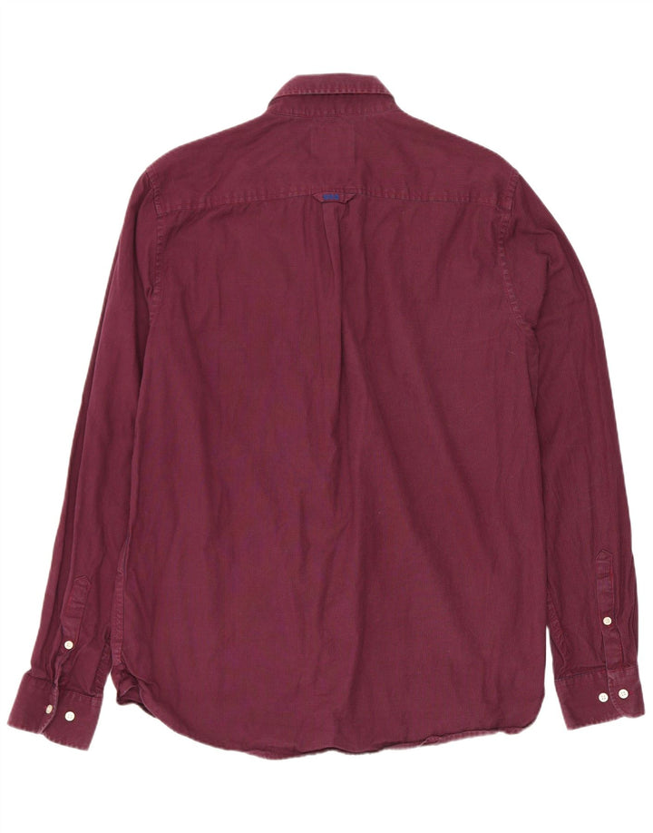 Koszula męska Superdry, duża, bordowa, bawełniana w pepitkę