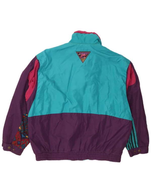 Golden Team Mens Ski Jacket UK 44 2XL Purple Colourblock Polyester
