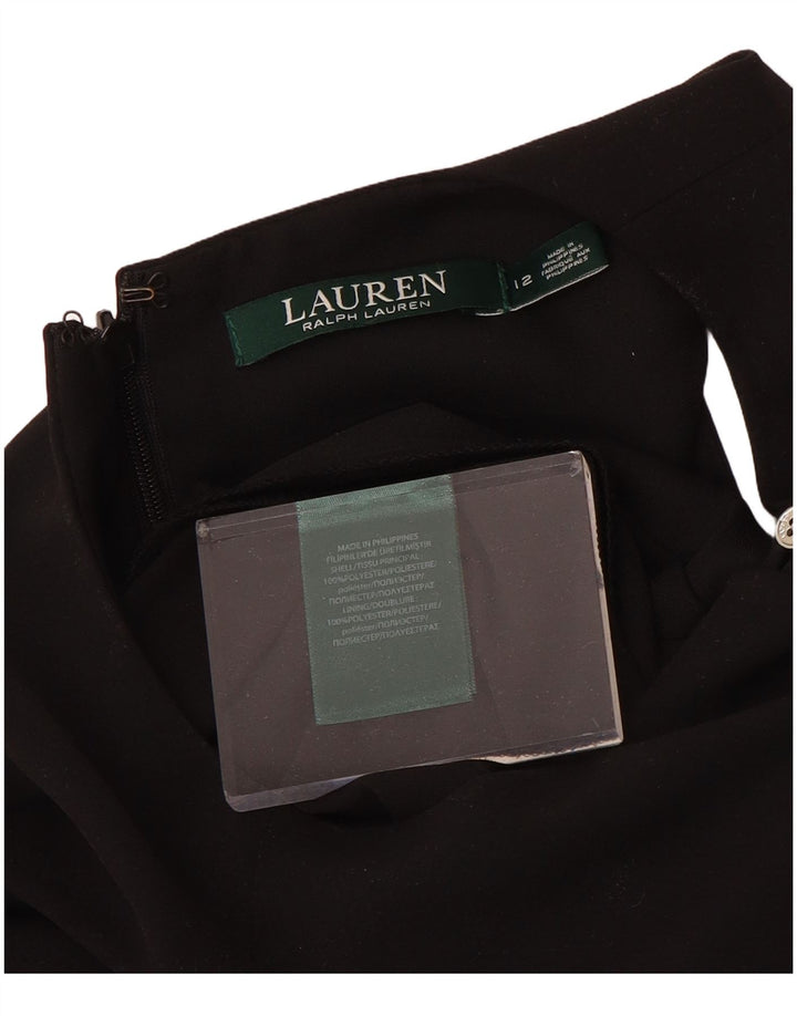 Damski kombinezon bez rękawów Ralph Lauren US 12, duży, czarny poliester