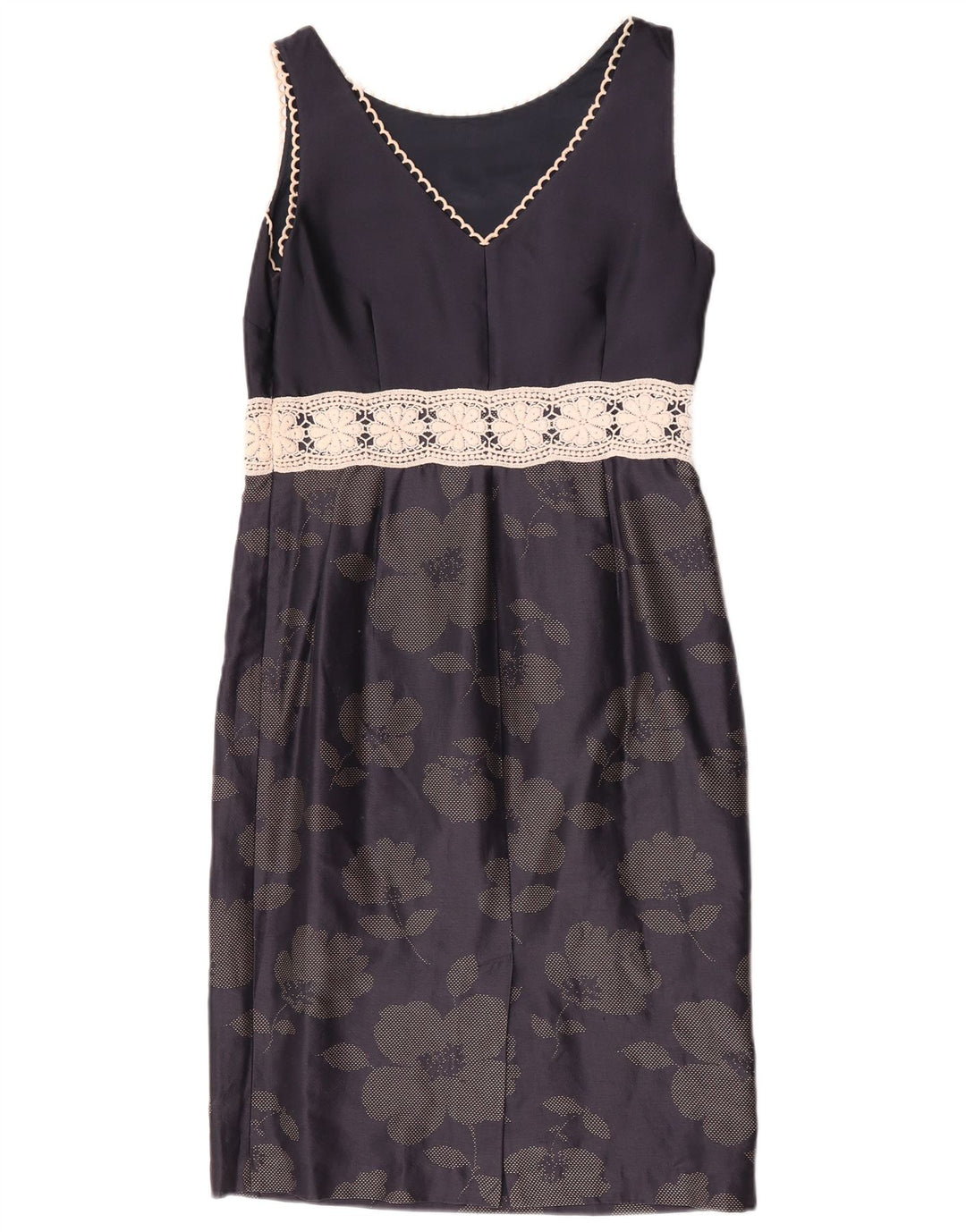 Damska sukienka płaszczowa Fenn Wright Manson UK 10, mała, granatowa w kwiaty