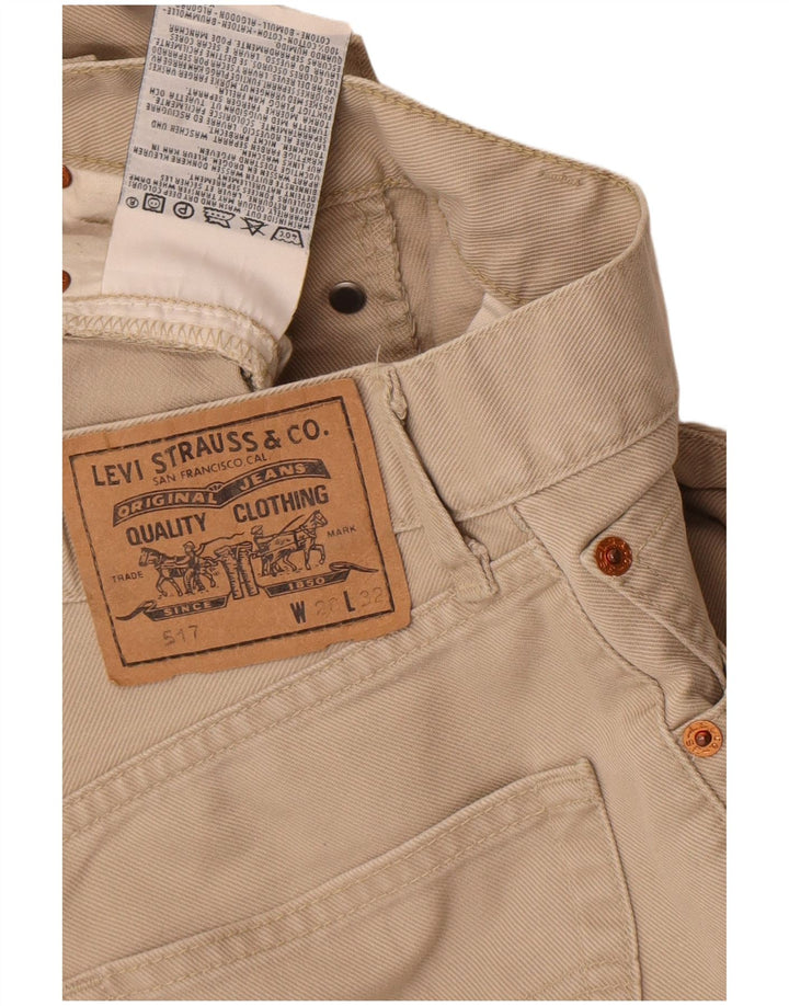 Damskie jeansy Levi's 517 Bootcut W28 L32 Beżowa bawełna