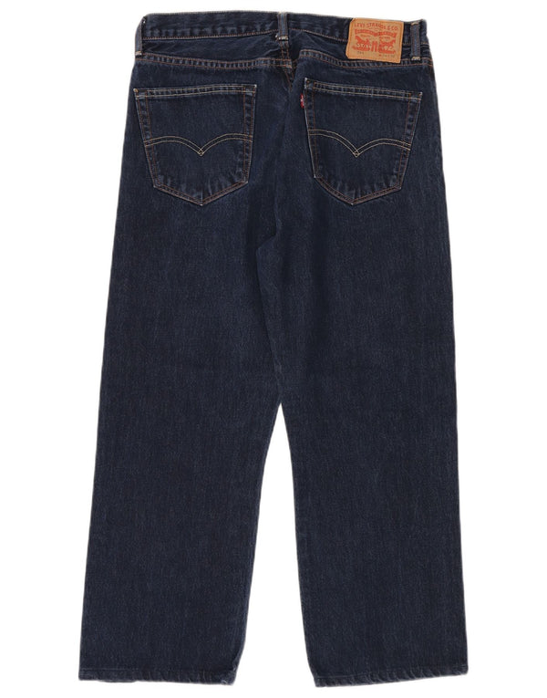 Męskie jeansy LEVI'S 751 Straight W34 L28 Granatowa bawełna