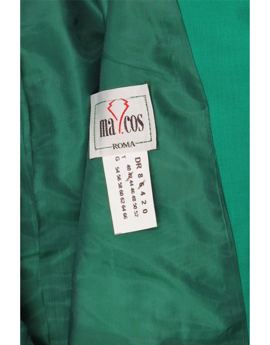 VINTAGE Womens 3 Button Blazer Jacket IT 42 Medium Green Wool Vintage Vintage and Second-Hand Vintage from Messina Hembry 