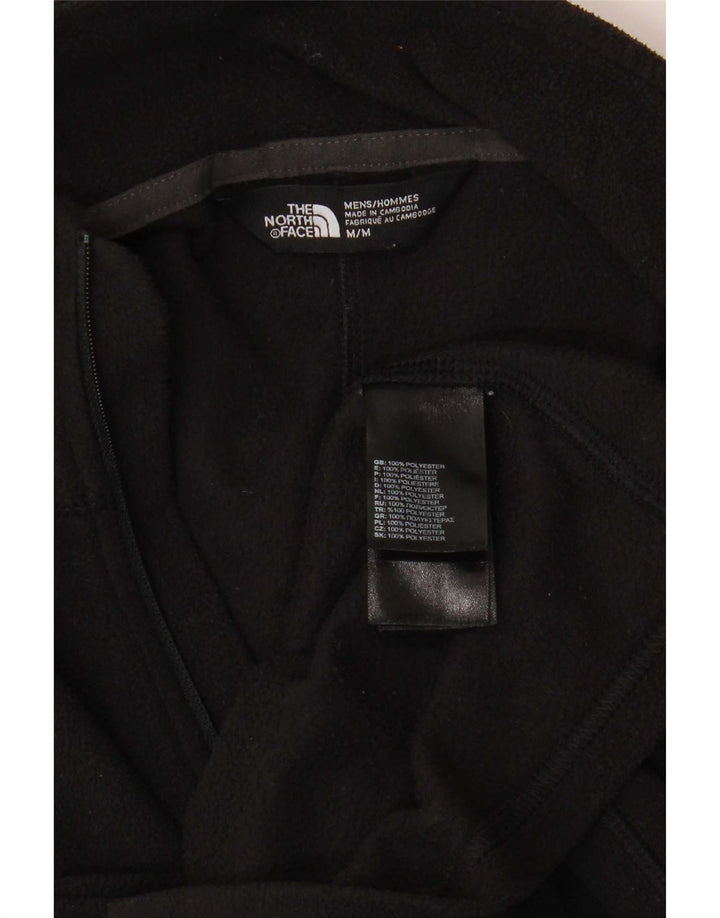 Męski sweter polarowy The North Face z zamkiem błyskawicznym, średni czarny poliester