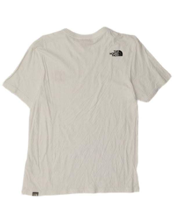 Męski T-shirt z grafiką The North Face, mały, biały, bawełniany