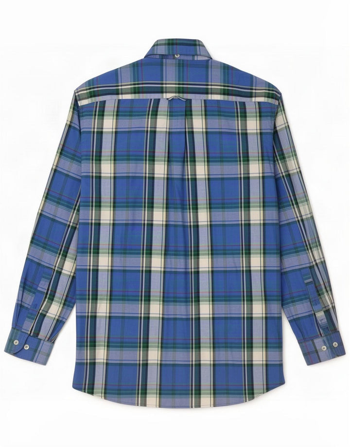 McGregor Koszula męska Medium Blue Check Cotton