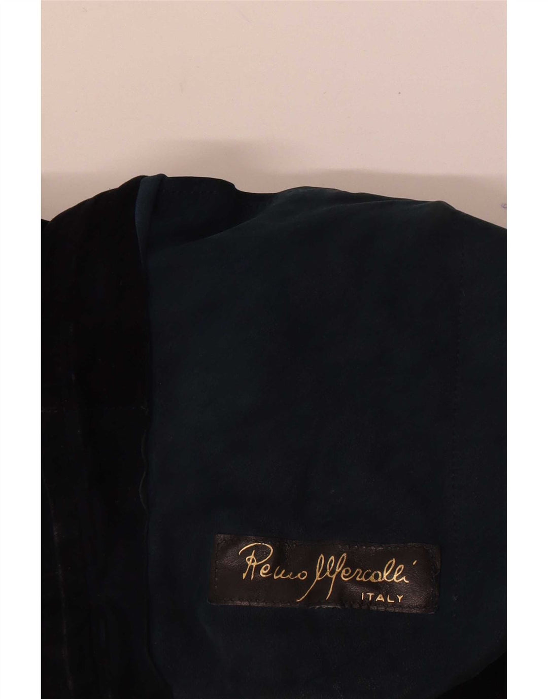 Vintage męska zamszowa kurtka bomber UK 36, mała granatowa