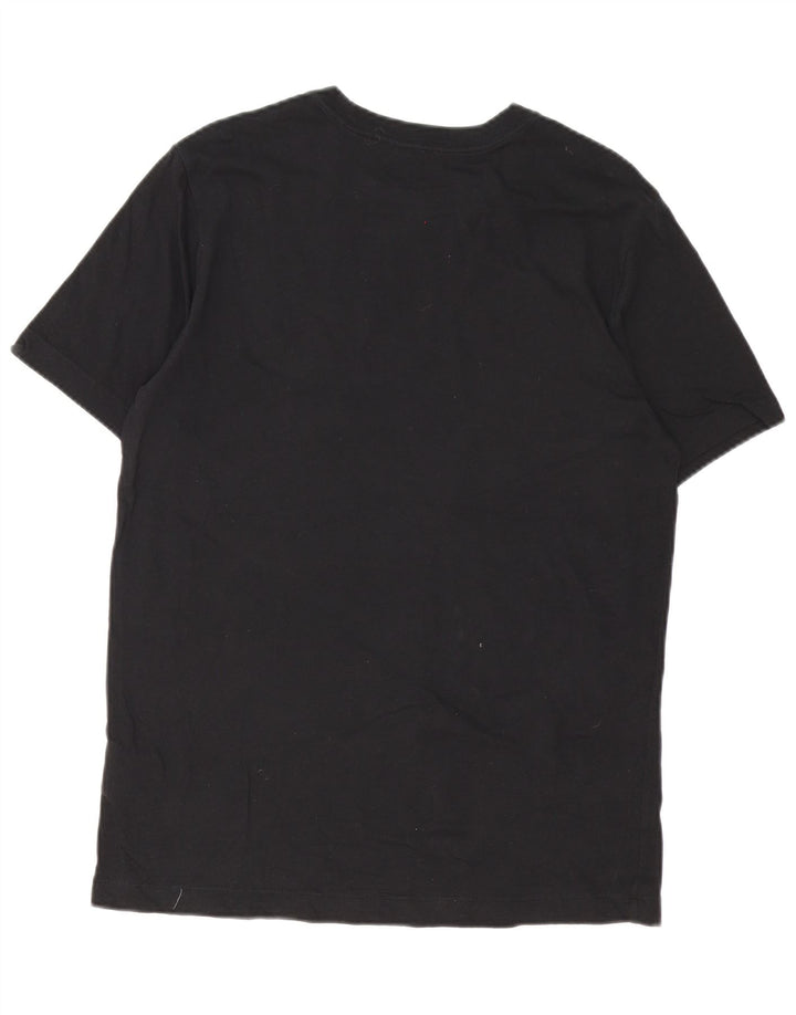 Męski T-shirt z grafiką Nike, duży, czarny, bawełniany