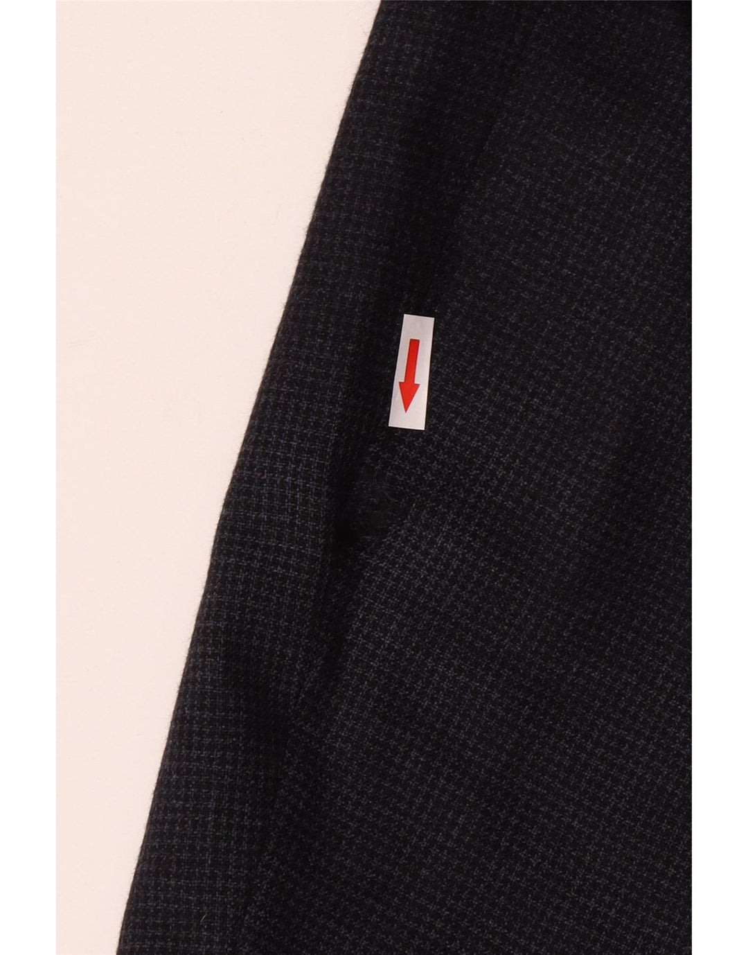 Męska marynarka zapinana na 2 guziki Hugo Boss UK 42 XL Granatowa pepitka