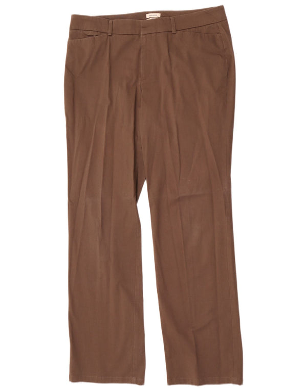 Spodnie damskie Dockers Ideal Fit Straight Casual US 16 2XL W36 L34 Brązowe