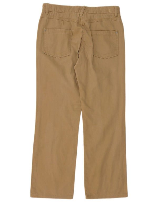 Damskie proste spodnie Timberland US 6 Medium W28 L29 Beżowa bawełna