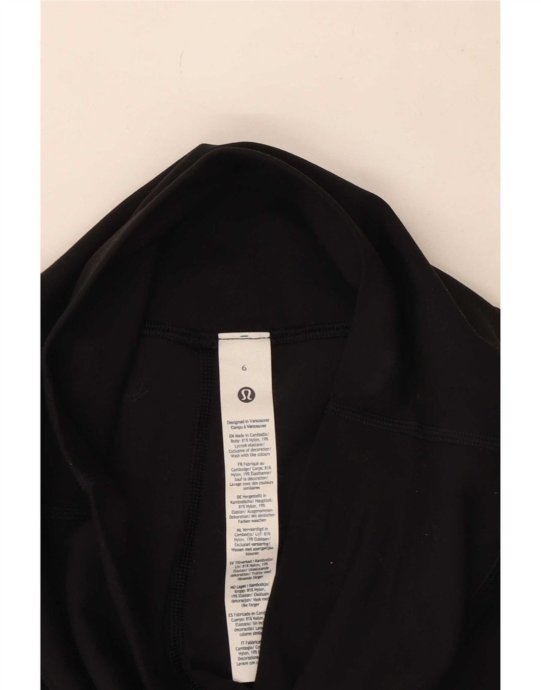 Legginsy damskie Lululemon US 6, średni czarny nylon