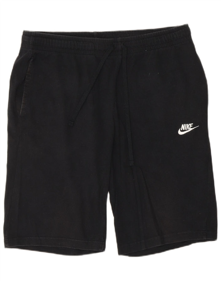 Męskie spodenki sportowe NIKE, duże, czarne, bawełniane