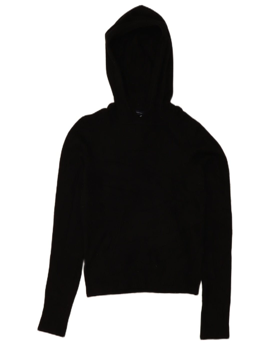 FRENCH CONNECTION Damski sweter z kapturem UK 12 Średni czarny akryl