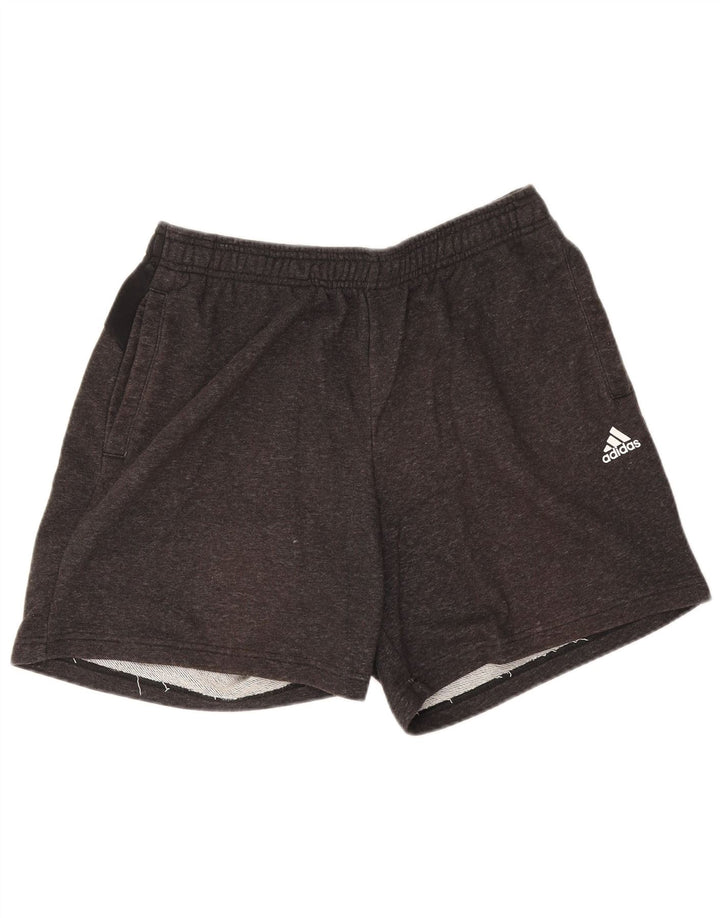Męskie spodenki sportowe Adidas, duże, szare, bawełniane