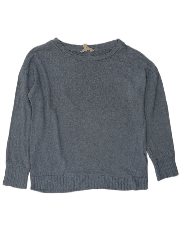 MARKS & SPENCER Damski sweter oversize z dekoltem w łódkę UK 10 Small Blue