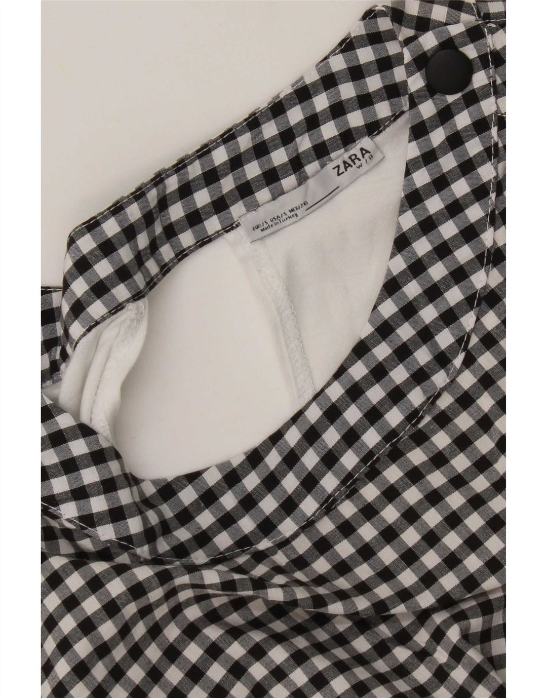 Damska bluzka oversize Zara Top UK 10 Small Black Gingham