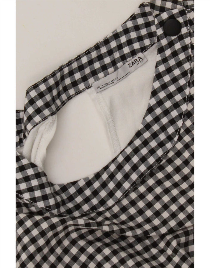 Damska bluzka oversize Zara Top UK 10 Small Black Gingham