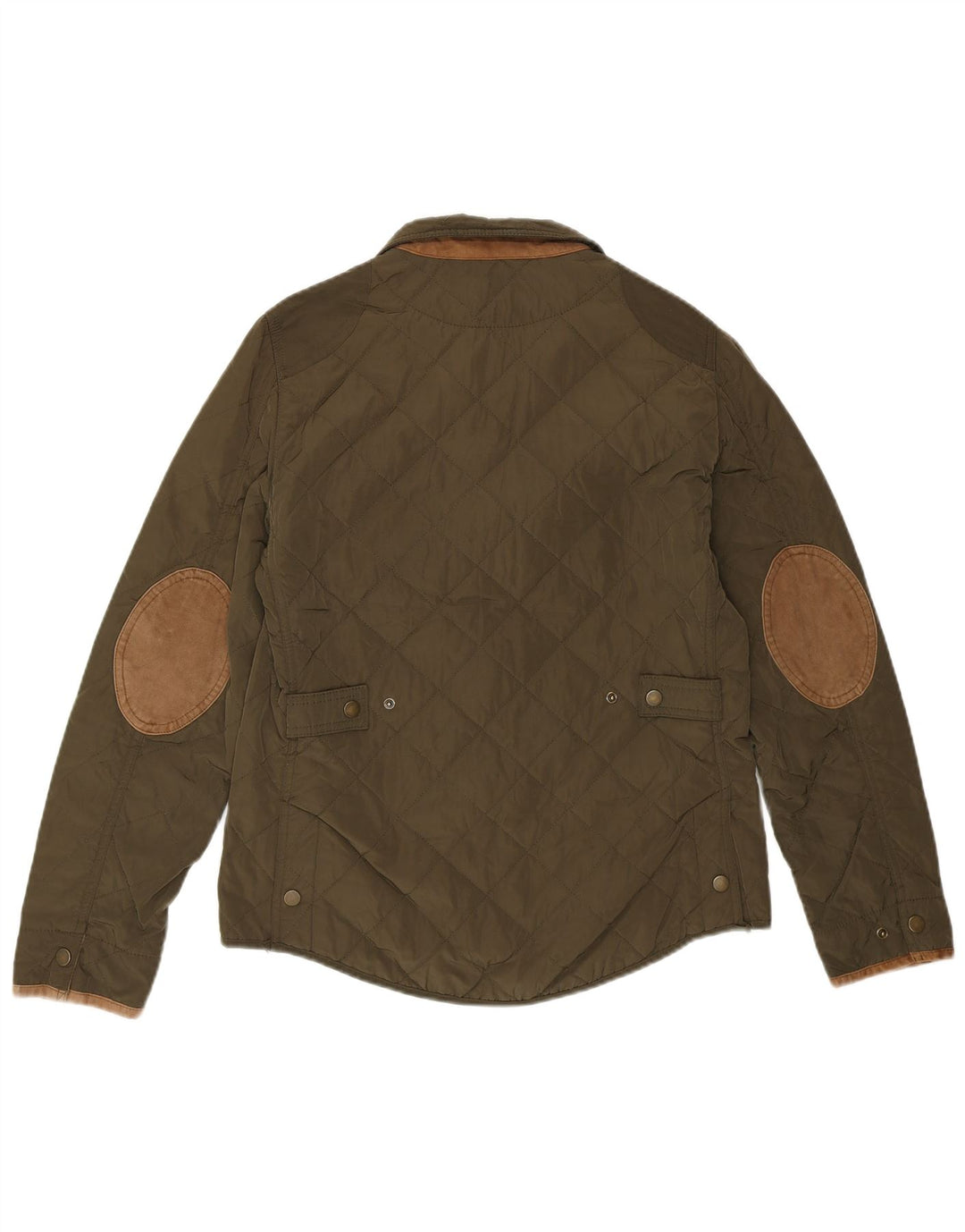 Damska pikowana kurtka Massimo Dutti EU 38, średni zielony nylon