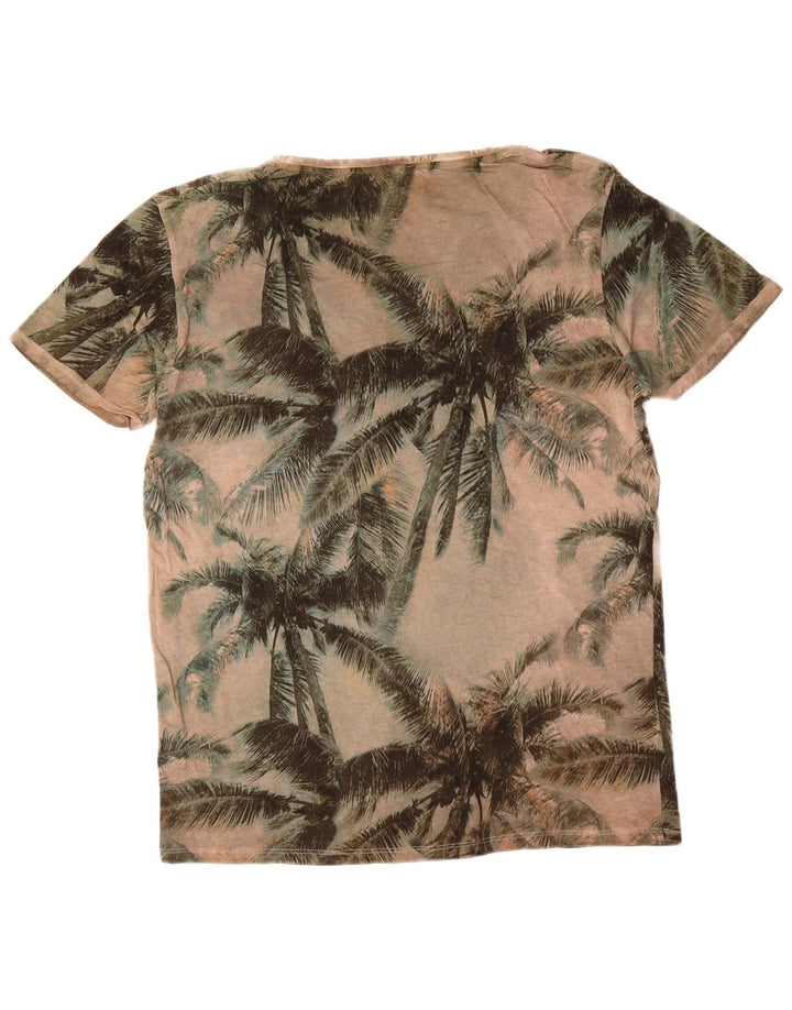ZARA Mens Graphic T-Shirt Top Medium Multicoloured Cotton Hawaiian